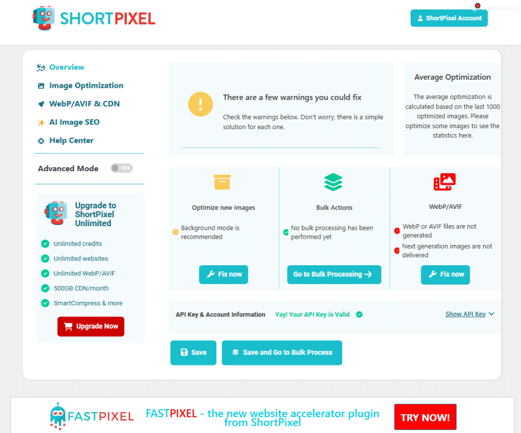 ShortPixel Image Optimiser Screenshot