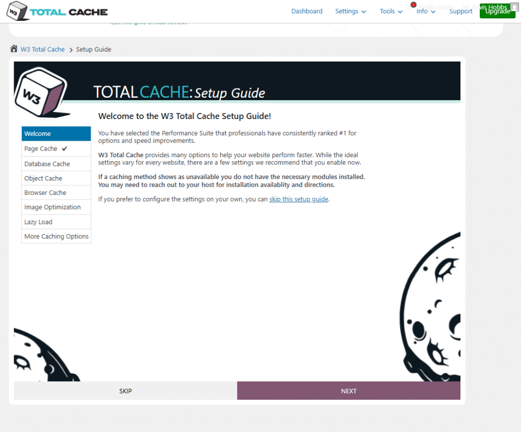 W3 Total Cache Screenshot