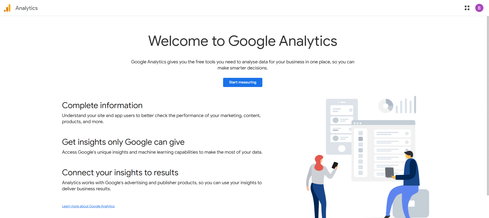 Google Analytics Step 1