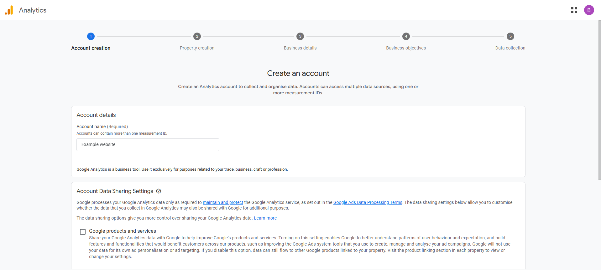 Google Analytics Step 2