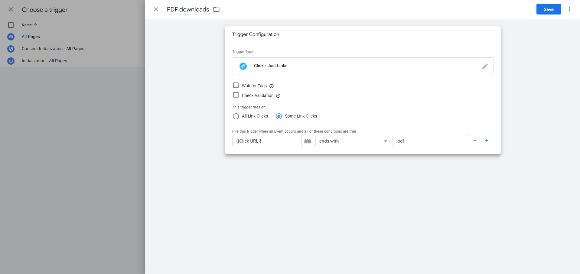 Google tag manager Step 8