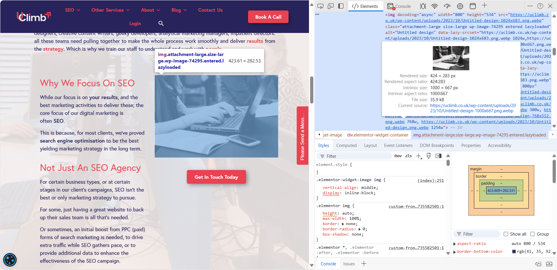WordPress Image Optimisation 1