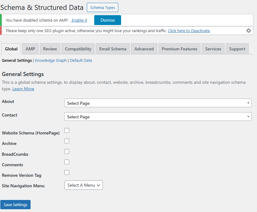 Schema Structured Data for WP AMP