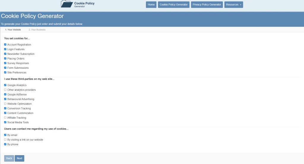 Cookiepolicygenerator com